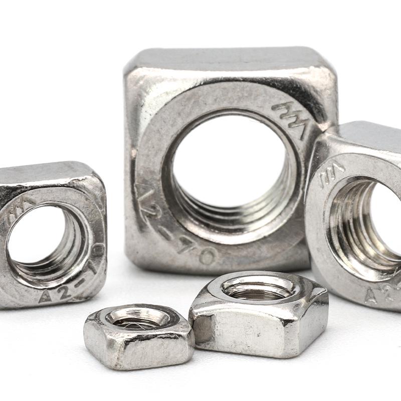 304 Stainless Steel Square Nut Assortment Set