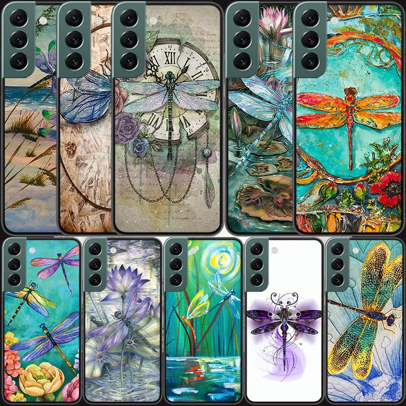 Dragonfly Phone Case For Galaxy A55 A35 A25 A15 A03S A04S A05S Samsung A20E A30 A40 A50 A70 A71 A51 A41 A31 A10S A21S Cover Capa
