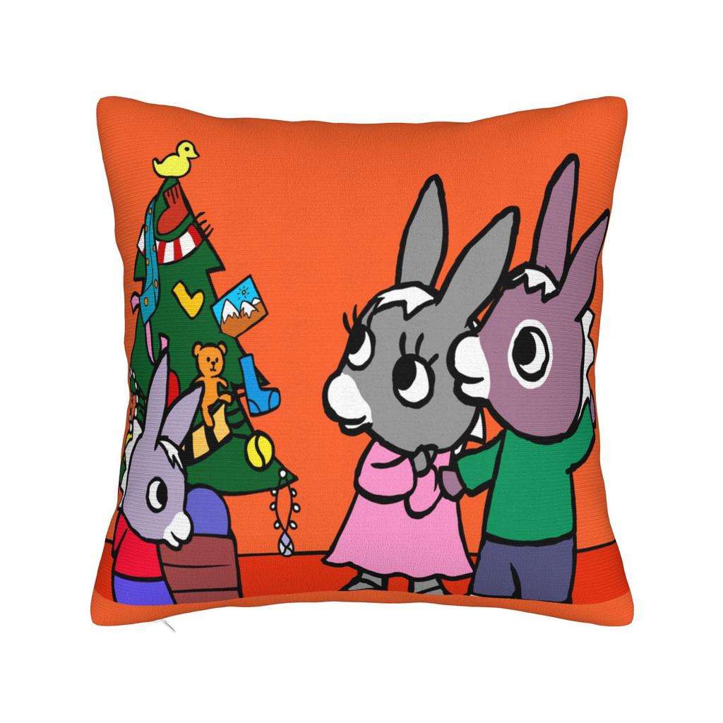 Kawaii Trotro Cartoon Pillowcase Polyester Cushion Cover Decorations Animation Throw Pillow Case Cover Home Zippered 40X40cm