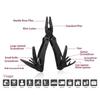 Hot Sale Blackening Treatment Handle Multitool Pliers Multifunction Knife Camping Folding Pliers 10In1 Multi Tool Outdoor Tools
