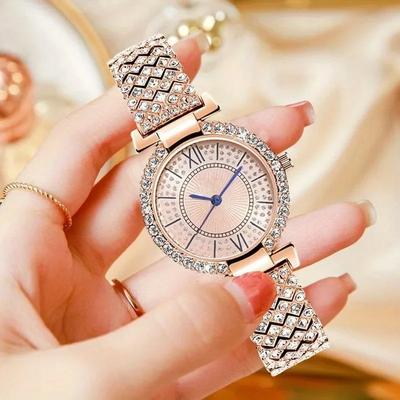 Gypsophila Women's Watch Steel Band Full Diamond Watch