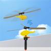 6pcs/set Pull String Helicopter Toy Random Color Recommended for Children 3 and Up Wonderful for Outdoor Fun Gatherings