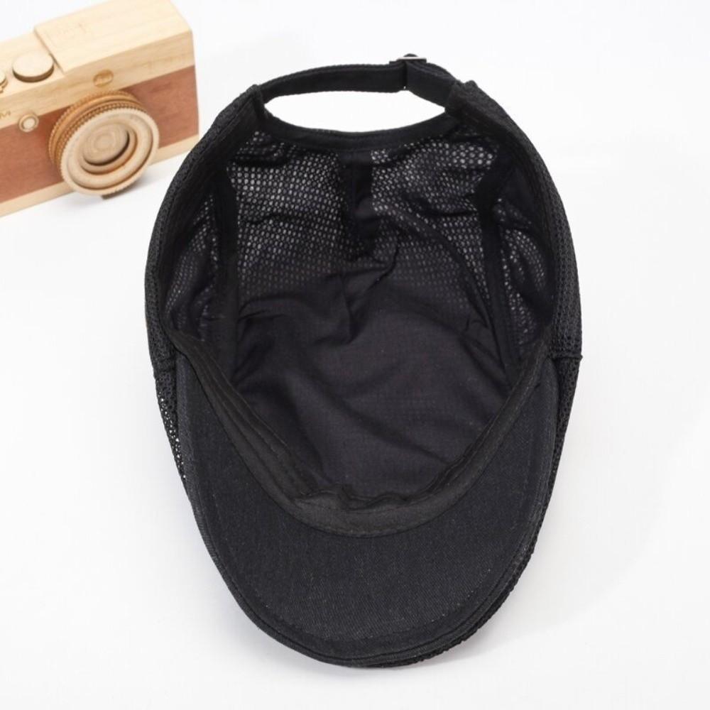 Mesh British Painters Hats Sun Protection Summer Flat Cap New Berets Hat Men