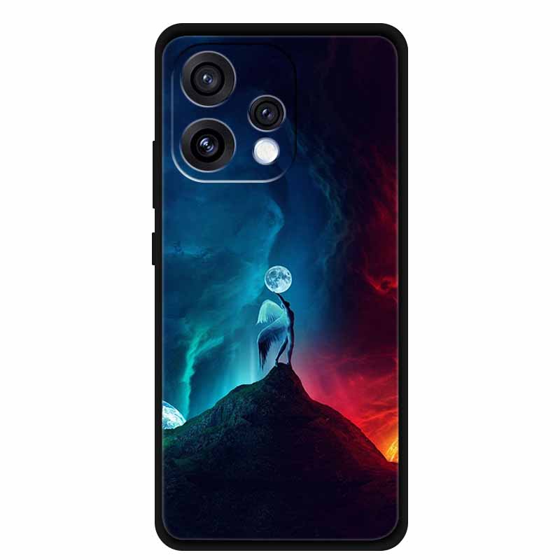 For Oppo Reno15 5G Case Coque Black Soft TPU Silicone Phone Case For Oppo Reno 15C Back Covers Case 6.59" Shockproof Fundas Para