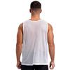 Herren Netz-Trainingsweste mit Aussparungen, Rundhalsausschnitt, Ärmellos, Tanktop, Teamsportbekleidung