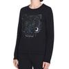 (WMNS) KENZO Cotton Tiger Head Printing Long Sleeves Pullover Hoodie Black Women's F762SW7054XD-99
