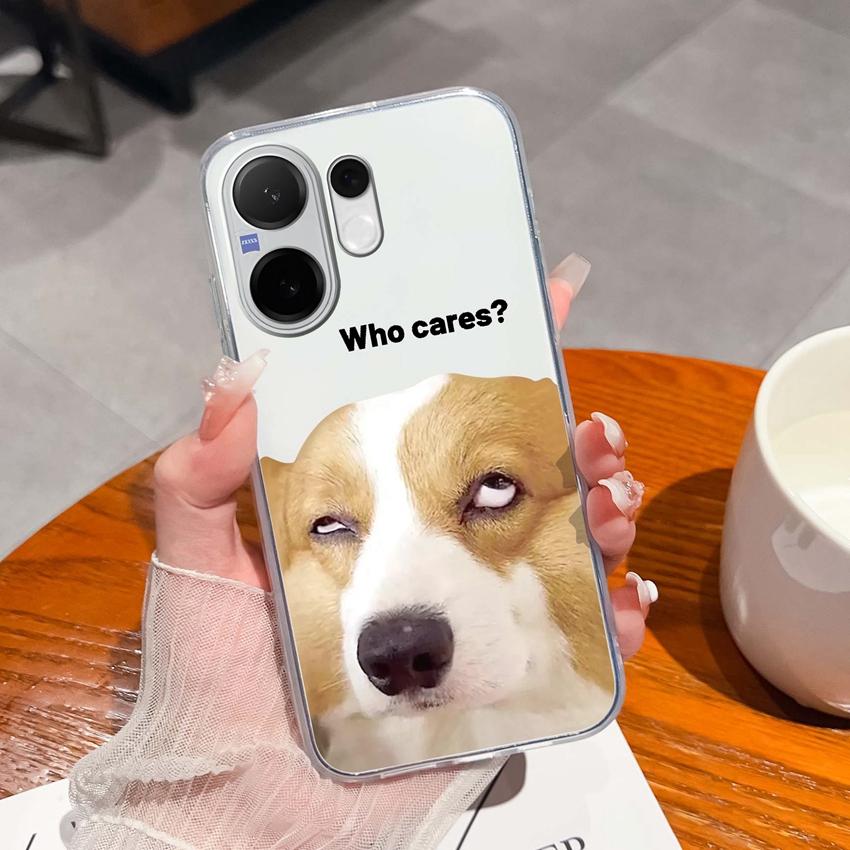 Casing For Vivo V60 V40 Lite V30e Y38 Y39 Y78 X200 Ulta X200s Case Cute Rabbit Panda Dog Back Covers TPU Silicone Soft Clear Phone Bags For Vivo Shell