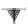 Fully Transparent Lace Tback Ultra-thin Design Sense Striped Sexy Panties Hot Temptation Thong Female 2274