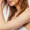 Alloy Spiral Armband Swirl Upper Arm Cuff Armlet Bangle Bracelet Egyptian Costume Accessory for Women Gold Silver Color