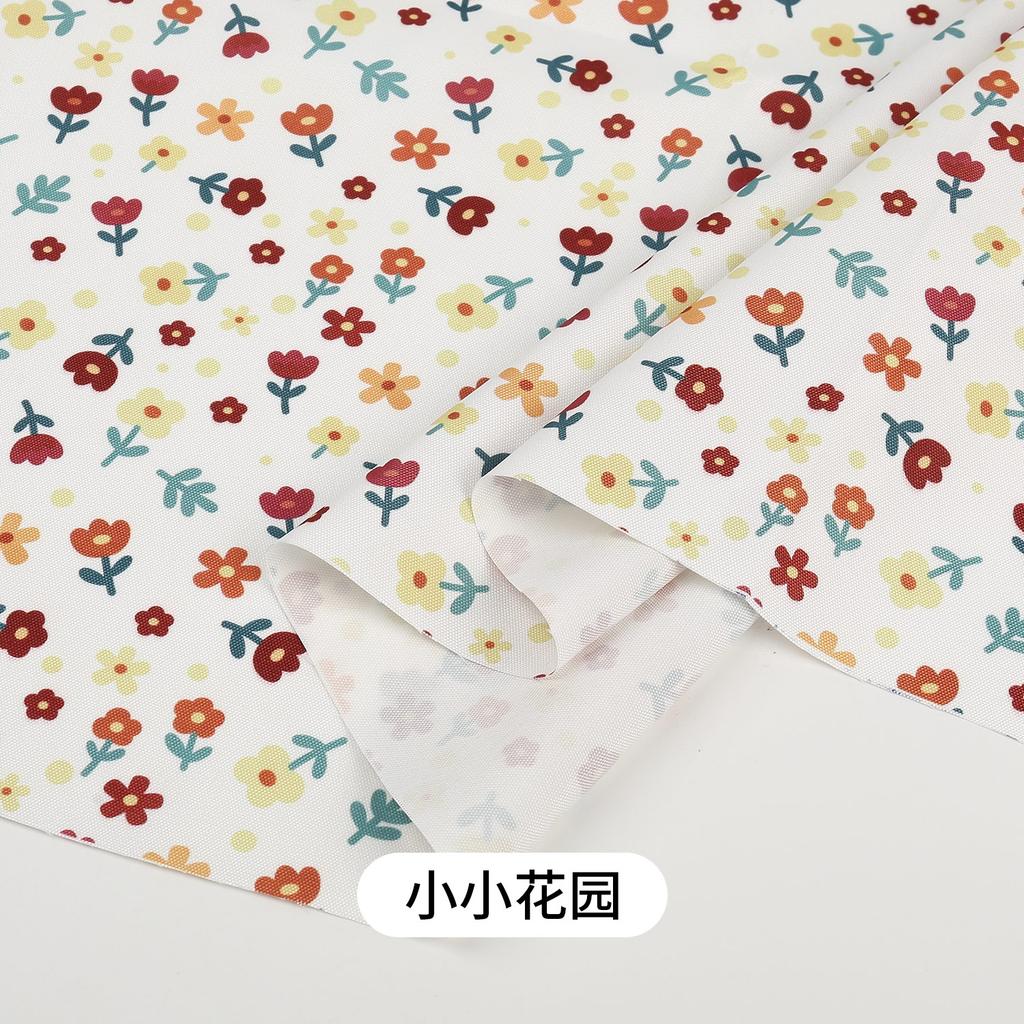 0.5m/1m/2m Thickened Canvas Little Rabbit Print Fabric for Sewing Canvas Bags Tablecloths Curtains Decoration Cloth DIY Fabrics