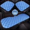 Bamboo Charcoal Leather Car Seat Cushion Set, Three-Piece, No Backrest, All-Season Interior Kit