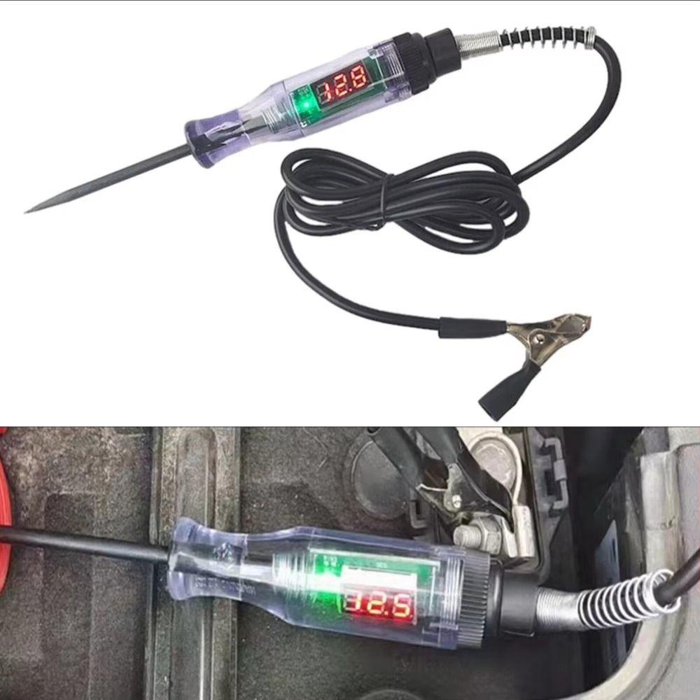 

with Extended Spring Wire Circuit Tester 6V 12V 24V Probe Test Pen Automobile Diagnostic Tool чорний