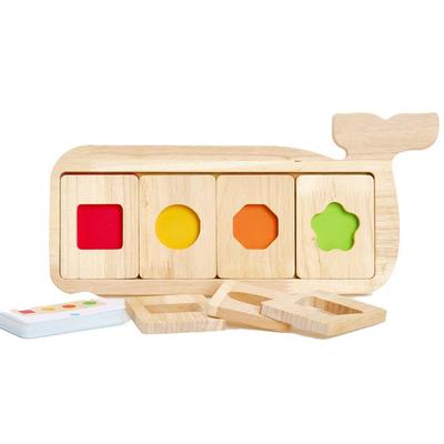 CASB Color Matching Whale Waters Wooden Perster Set 2290, 1 Set, Korea Best Toddler Puzzle