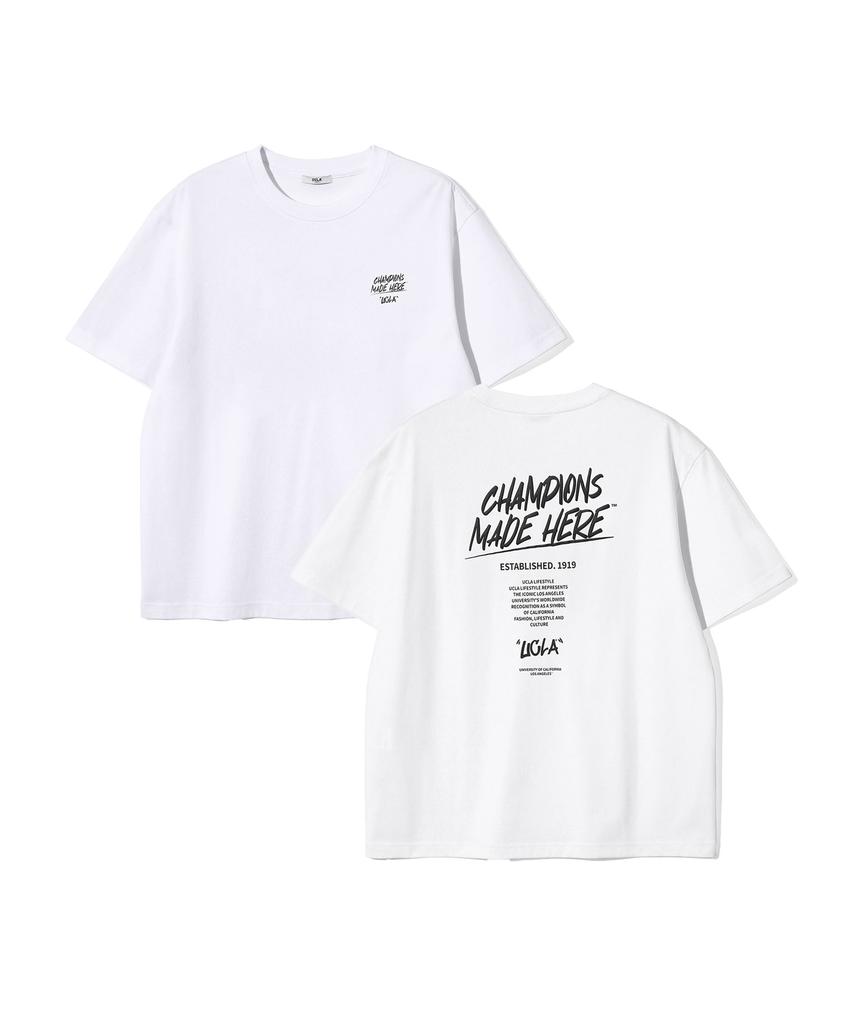 UCLA Unisex Cotton-Poly Oversized Short Sleeve T-Shirt (Uc5Sta4)