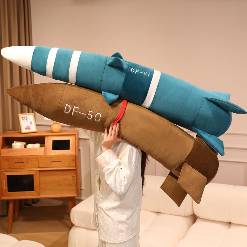 Dongfeng DF-5C Missile Plush Toy - Dormitory Pillow & Children's Birthday Gift