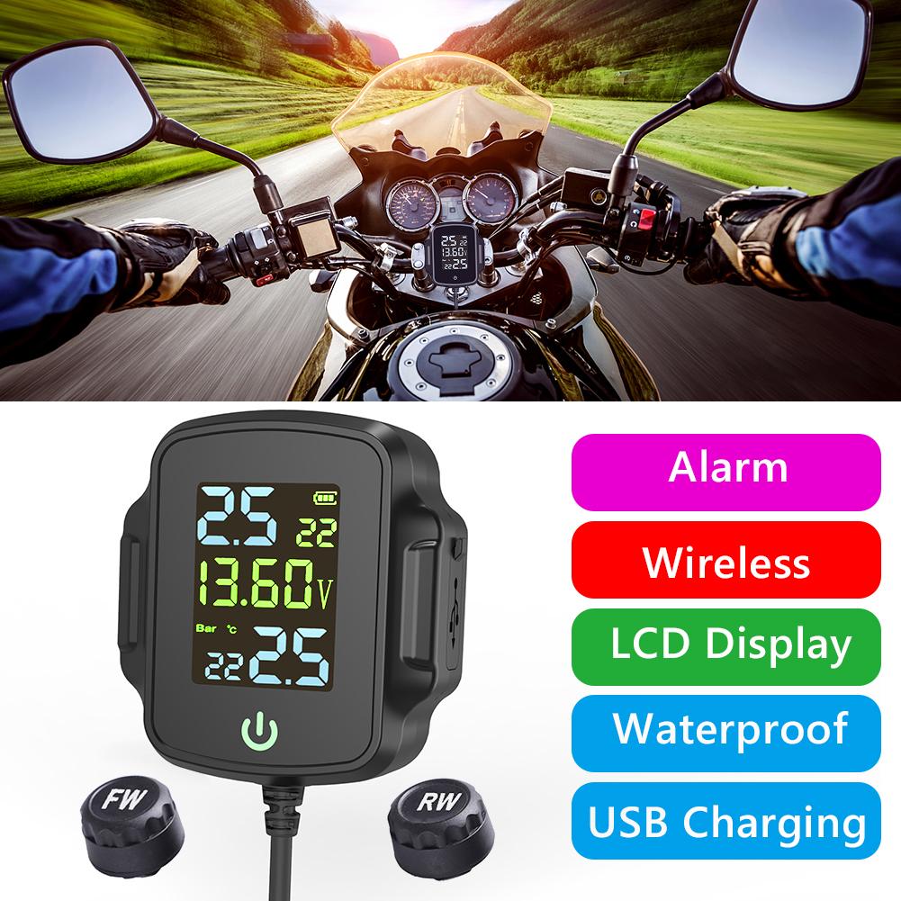 

Система контроля давления в шинах мотоцикла TPMS с зарядным устройством USB QC 3.0