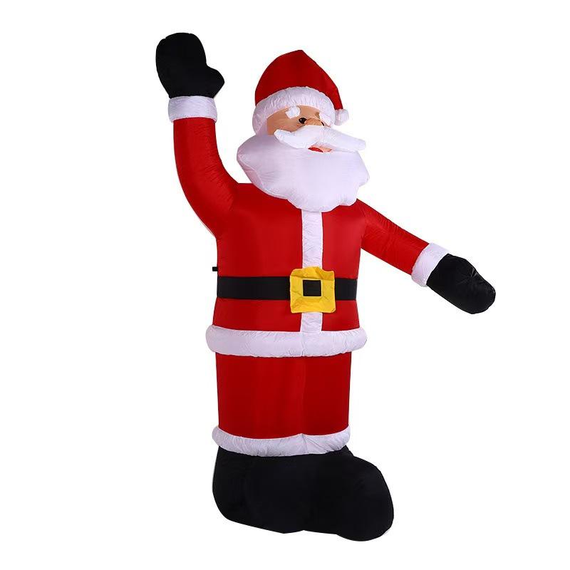 Cross-border Inflatable Luminous Santa Claus Christmas Ornament Decoration