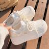 Women Summer Breathable Mesh Hollow Out Thick Sole Casual Platform White Sneakers