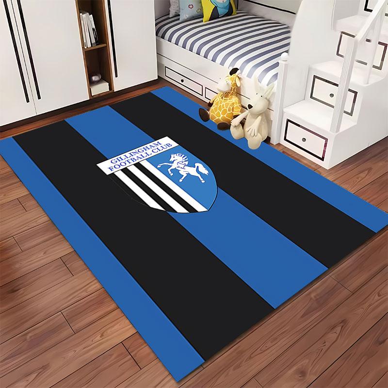 Gillingham FC Logo Carpet suitable as a non-slip mat for the living room or bedroom sofa