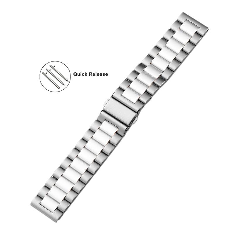 22mm 18mm 24mm 20mm Sternenlicht Edelstahl Uhrenarmband für Samsung Galaxy Watch 3 4 5 Pro 40mm 44mm 42mm 46mm Active2
