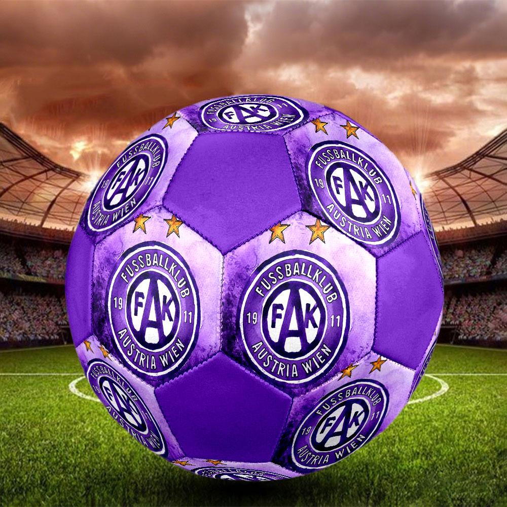 Austria Vienna FC Size 5 Soccer Ball, Machine-Stitched PVC, Durable & High Bounce, All Ages Fit, Fan Merchandise, Matches & Outdoor Use.