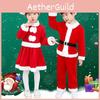 Kids Christmas Costume For Boys And Girls Polyester Fiber Santa Claus Outfit Suitable For Christmas Activities In Kindergarten Sizes 80-150cm