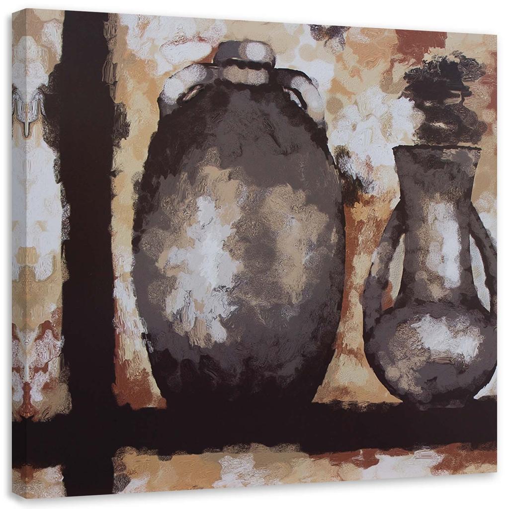 Canvas Print Still Life Jug Brown