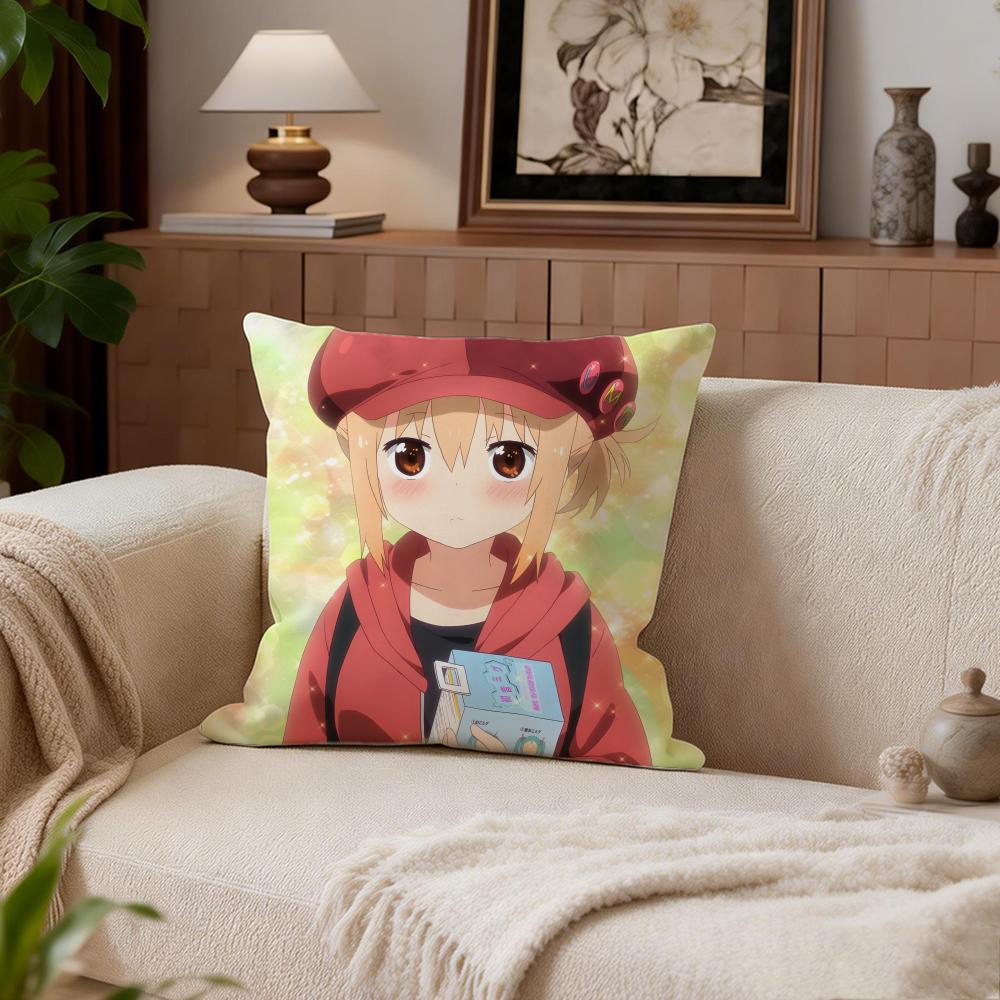Comedy Himouto Umaruchan Cushion Cover Cushion Cover Set 4Pcs 50x50 45x45 40x40 Pillowcase Decorative Sofa Home Decor
