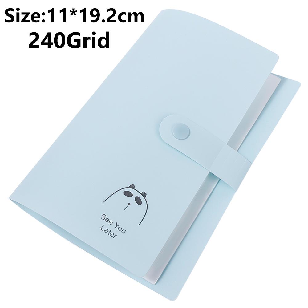 240Grid Transparent Jewelry Organizer Storage Albums Gift with Box Reclosable Necklace Rings Earring Bags Portable Jewelry Boxes
