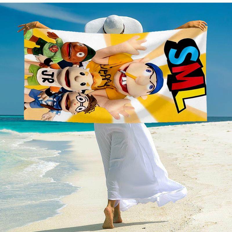 Ultra-Soft Beach Towel with Jeffy Theme,Ideal for Pool - Camping, Diving - Perfect Travel Essential, Vibrant Beach Towel.