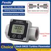 1inch Electronic Turbine Flow Meter High Accuracy Stainless Steel Turbine Flowmeter DN25 for Water Diesel Gasoline Kerosene Fuel