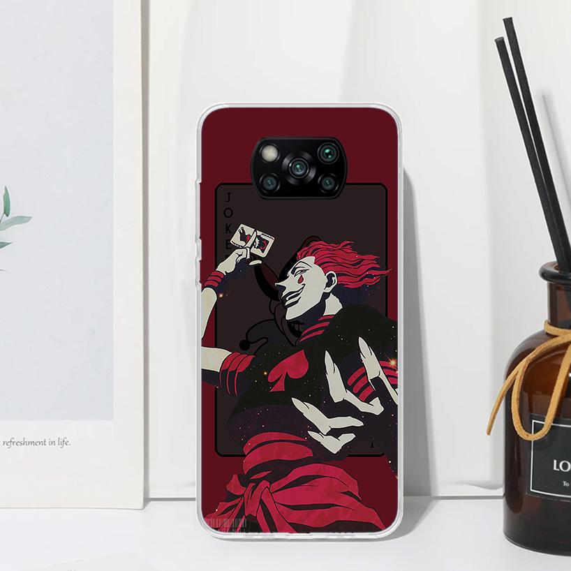 Hunter HXH  Hisoka Phone Case For Xiaomi Poco X7 X6 X5 M7 M8 Pro F7 Ultra Redmi 15C 15 13C 13 12C 12 10 10C 10A Art Fundas Poco