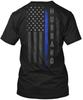 Hubbard Family Thin Blue Line T-Shirt Made In the USA Size S To 5XL