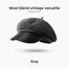 New autumn and winter beret, women's wool fashion versatile Japanese painter hat, windproof and warm cloud hat