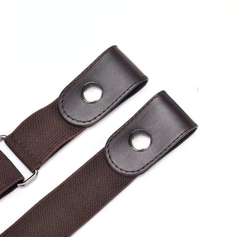New No Buckle Stretch Buckless Belt Invisible Elastic Waist Belt Unisex for Jeans Pants, Lazy Belts for Women Men