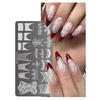 Nails Stencil Stamp Flowers Nails Stamping Templates French Nails Stamping Plates Nails Art Stencils for Nails Salon