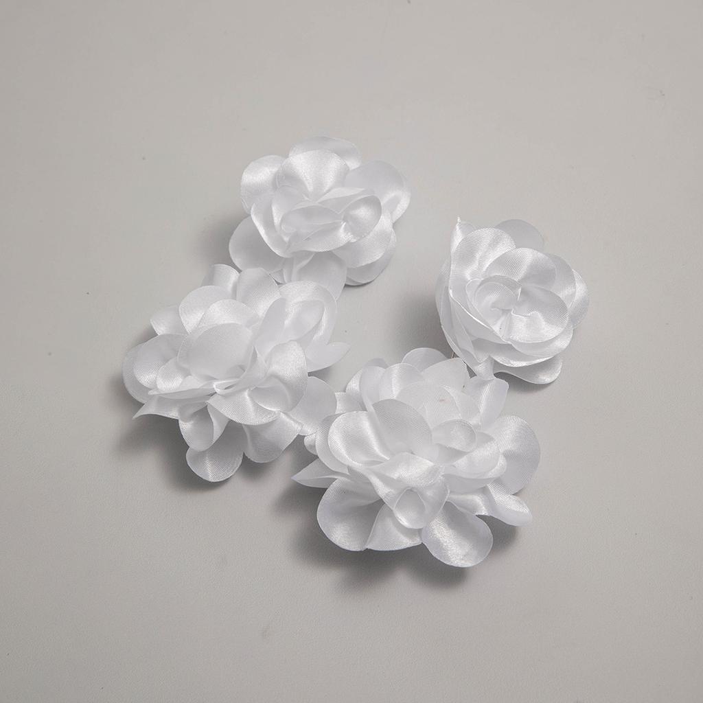 Fresh multi-colored flower earrings Valentine's Day series gentle simulation big flower earrings earrings women