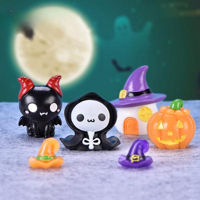 Mikro-Landschaft Sukkulente Schmuckstück Niedliche Kürbislaterne Geist Vampir Schlüsselanhänger Halloween Schmuckstück