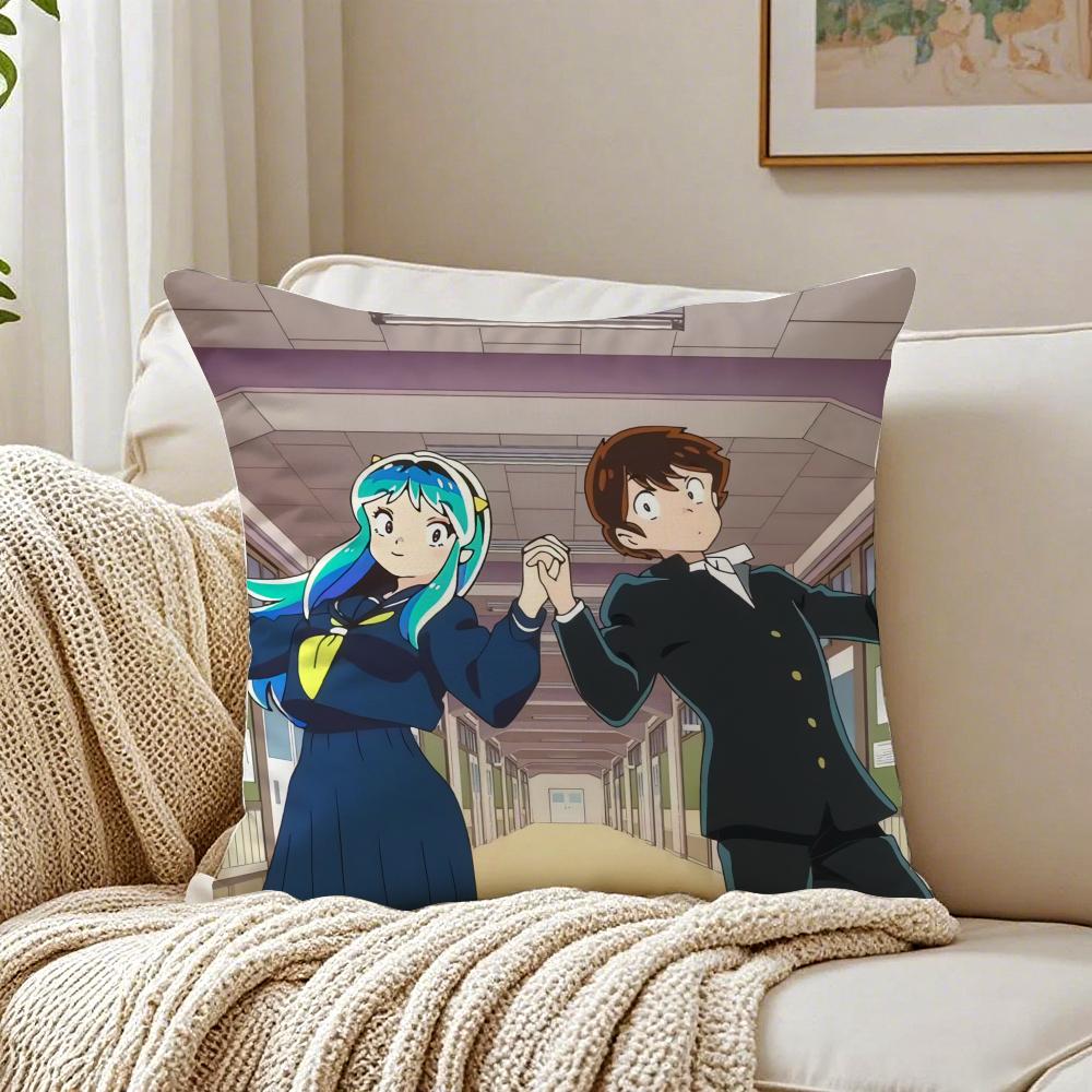 Classic Japanese Anime UUrusei Yatsura Cushion Cover Pillowcase Antidustmite living Room Sofa Decor Cushion Room