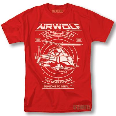 Airwolf Shirt Tv Show Classic Retro Vintage Graphic Design T-Shirt