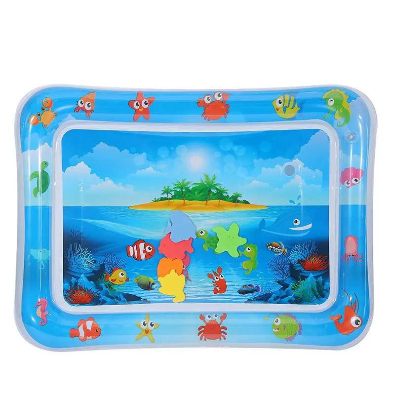 Inflatable Children's Water Play Mat with Music - Thickened Pat Mat Cushion for Babies