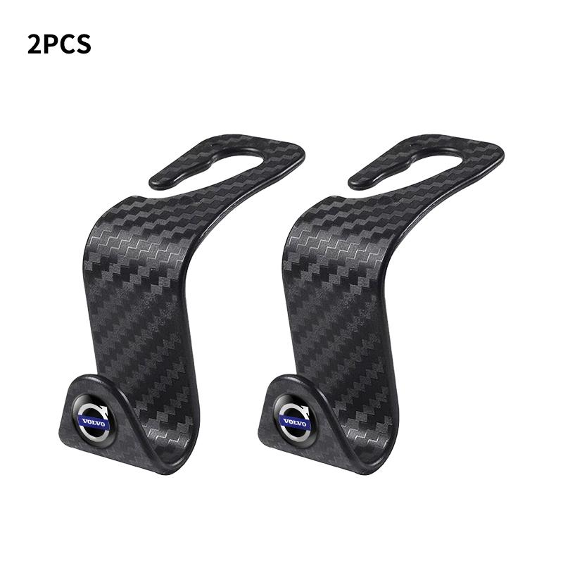 1/2/4pcs Carbon Fibre Car Seat Back Hooks Holders For Volvo CX90 DZ0