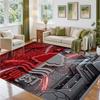 Nottingham Forest Fußball Design Kristall Samt Teppich Weiche Dekorationsmatte für Schlafzimmer Eingang