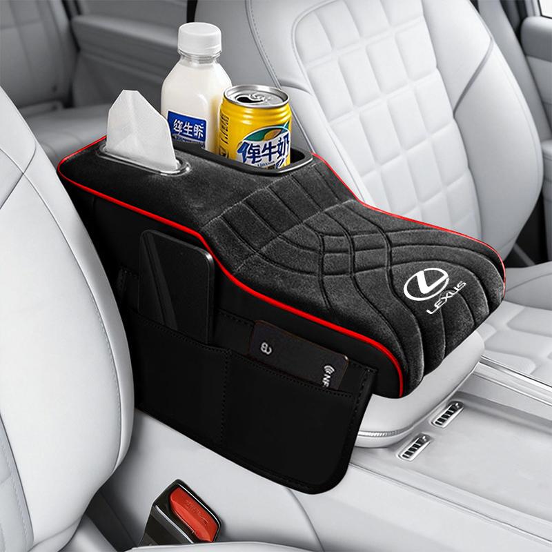 EAV3 Storage Box Elbow Rest Tissue Box Central Support Car Storage Organizer For Lexus ES RX NX LS UX LM LX GX LC RZ IS CT GS RC HS