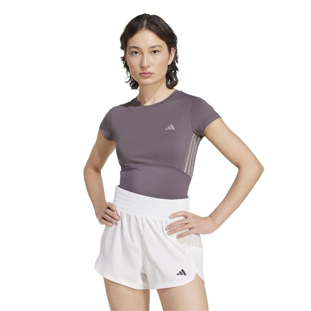 Adidas Womens/Ladies Hyperglam Stripe Detail Fitted Crop Top