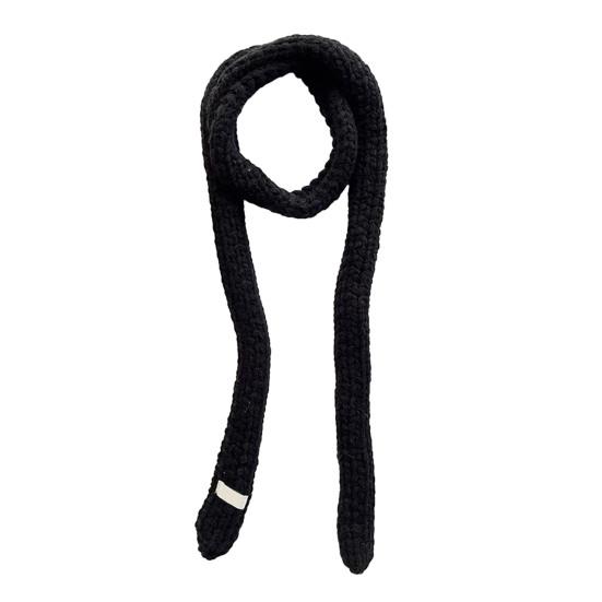 Women Knitting Scarf Solid Color Thin Long Scarf Warm Soft Touch Scarf Outdoor Home Winter Accessory