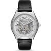Zeta White Black Leather Men's Automatic AR60003