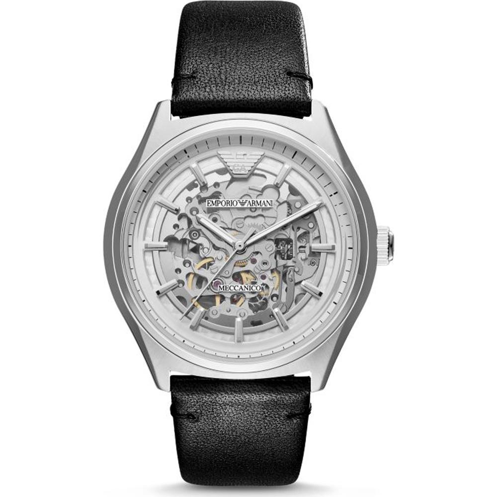 

Emporio Armani Zeta White Black Leather Men s Automatic AR60003 белый