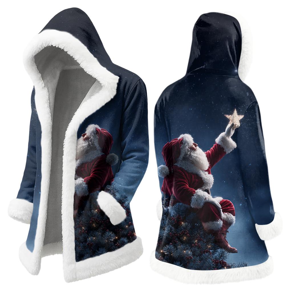 Pánská ležérní bunda s vánočním potiskem