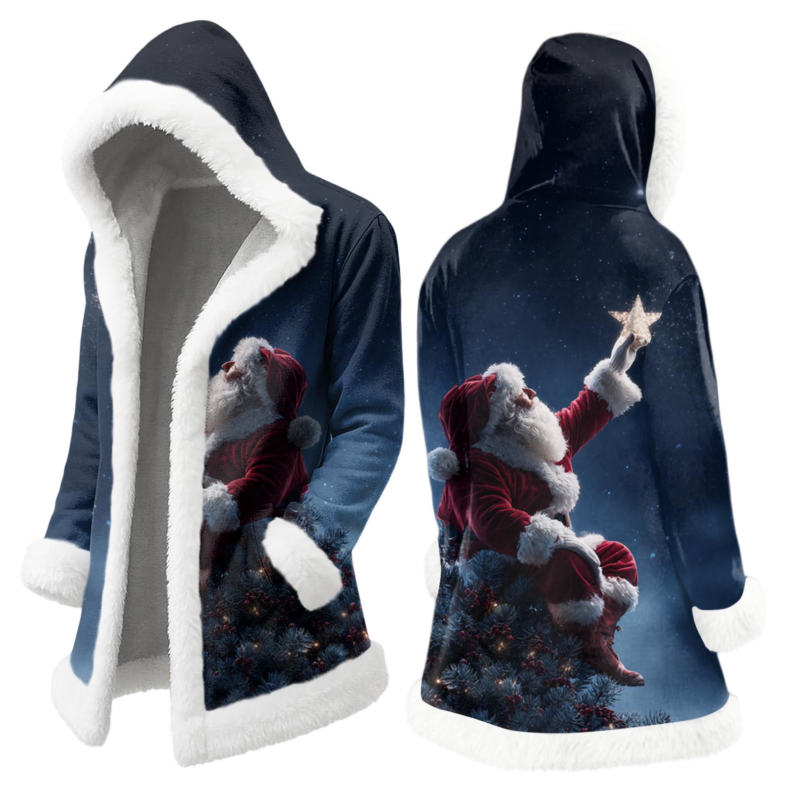 

Мужская повседневная куртка с рождественским принтом M